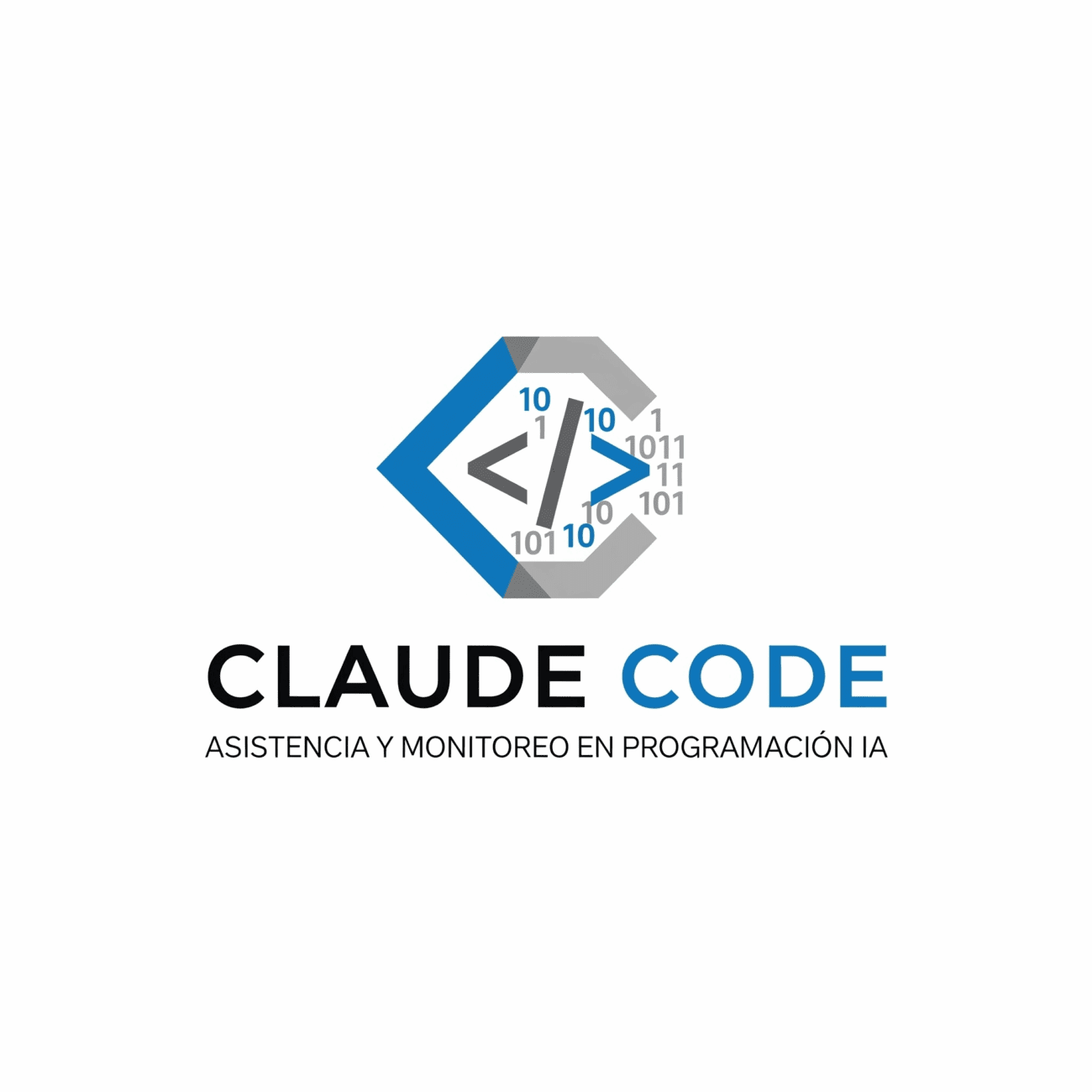 Imagen conceptual de un desarrollador colaborando con un asistente de inteligencia artificial, simbolizando la programación asistida por IA con Claude Code y la eficiencia en el desarrollo de software
